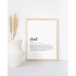 Dad Definition Print, Fathers Day Gift, New Dad Gift, Gifts for Him, Printable Art, Minimalist Print, Modern Wall Art, Digital Download